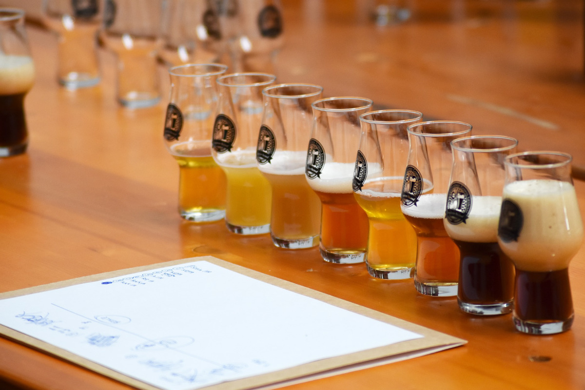 Tasting of local beers